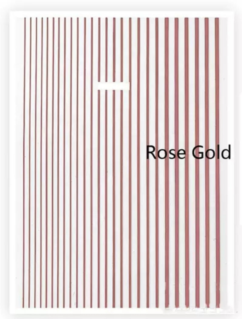 Sticker linea rose gold